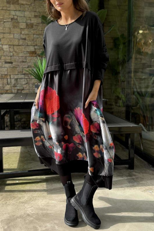 Dominian Smock Dress Poppy